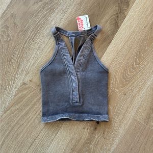 Free People Ribbed Tank, Size XS/S
